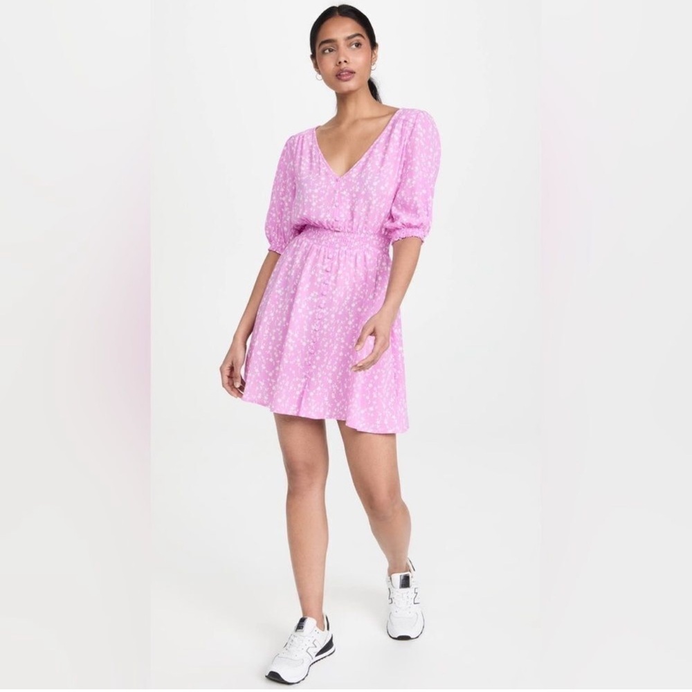 BB Dakota by Steve Madden Your Always Floral Mini Dress in Lilac Granny Floral